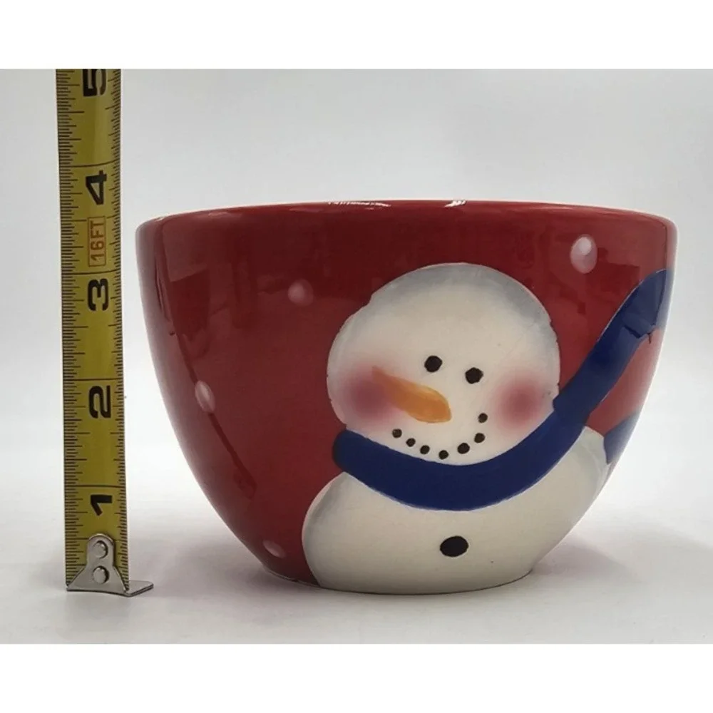 Holiday & Snowman Variety Of Bowls and Cup Christmas